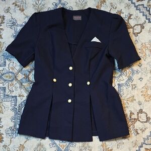 Vintage Tina Barrie Blue Blazer with Classic Elegance